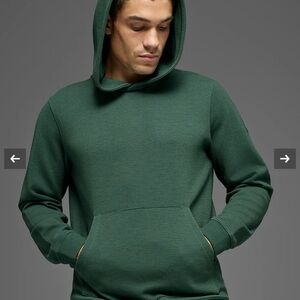 Alo waffle lounge hoodie Clover green Large mens Medium